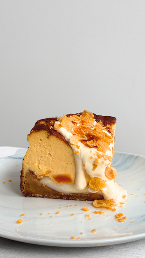 HALF Mochi Filled Burnt Basque Cheesecake